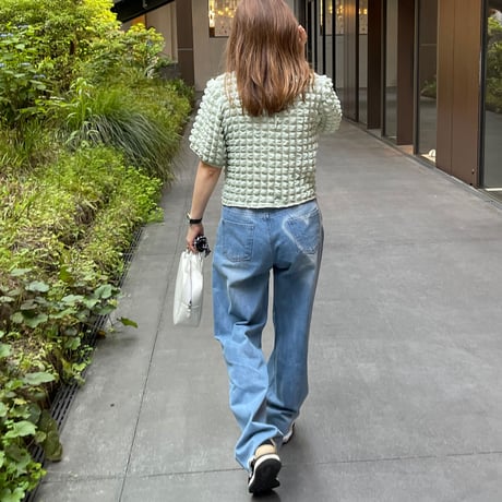Heart wide denim