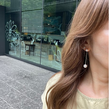 【silver925】Pearl pierce