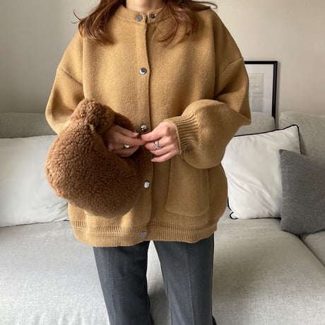 Double pocket cardigan(Camel)