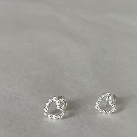 【silver925】Circle heart pierce