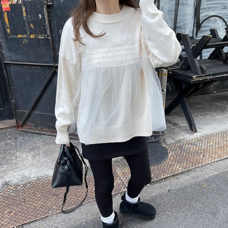 Feminine knit(Ivory)
