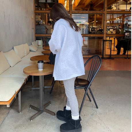 Wool knit leggings