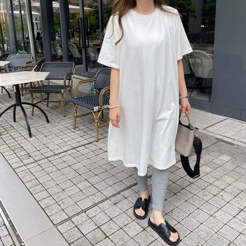 AKTE コットンツイルフレアワンピース FT 白 AKTE - 【タグ付き】AKTE コットンツイルフレアワンピース FT 白