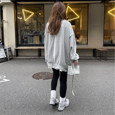 Back open sweat(Gray)