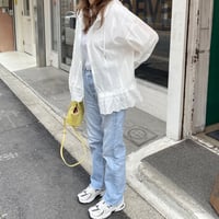 Frill foodie jamper(White)