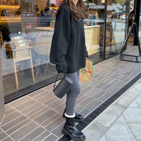 Warm rib leggings