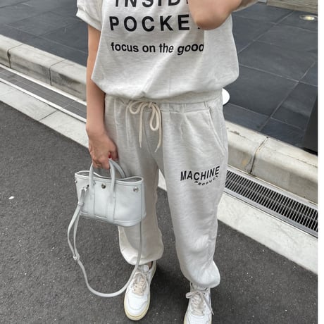 Logo sweat setup(Light beige)