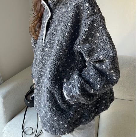 Dot boa outer (Gray)