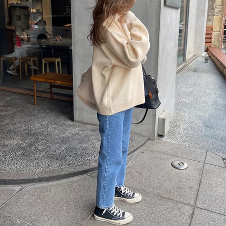 Waffle long knit