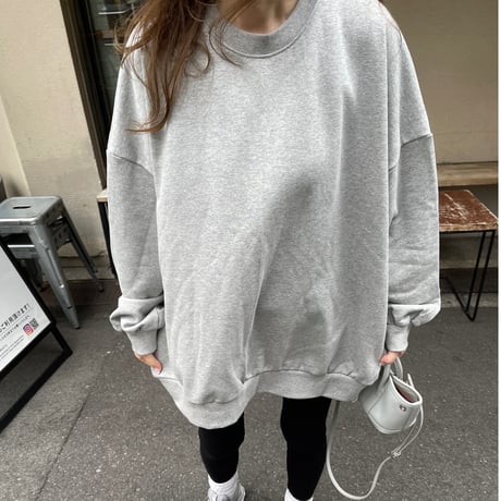 Back open sweat(Gray)