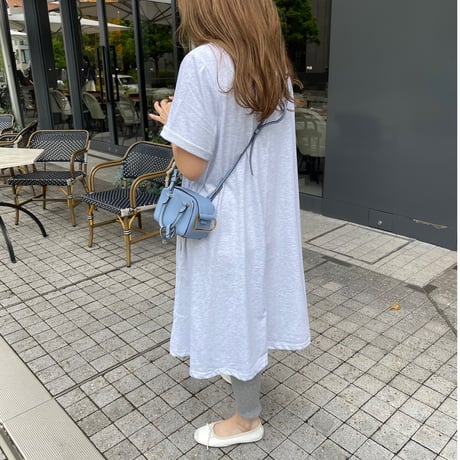 Cotton flare onepiece(Light gray)