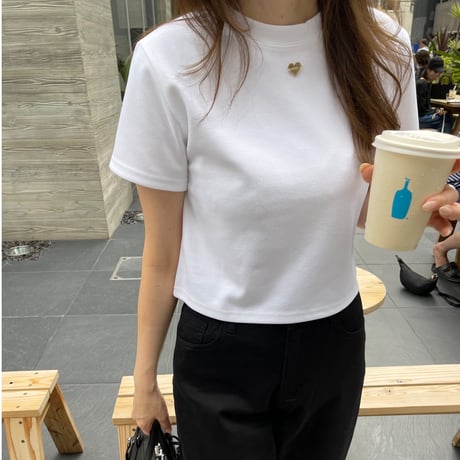 Heart plate t-shirts(White)