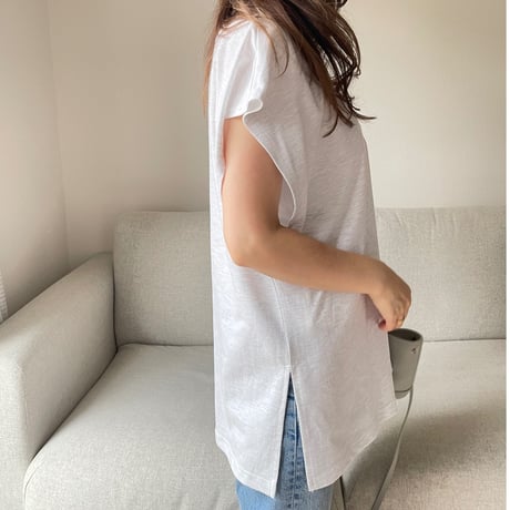 V-neck sweat vest(Light gray)