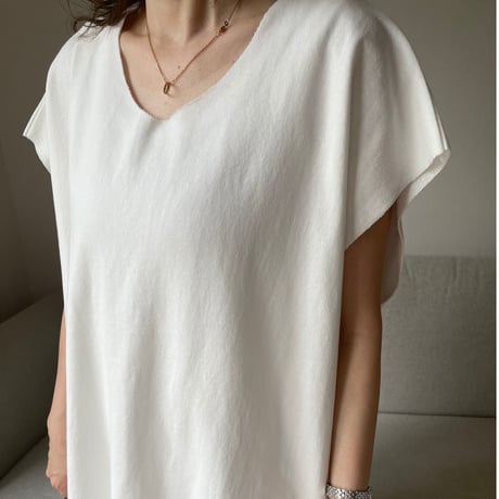 Cutoff sweat mini onepiece(White)
