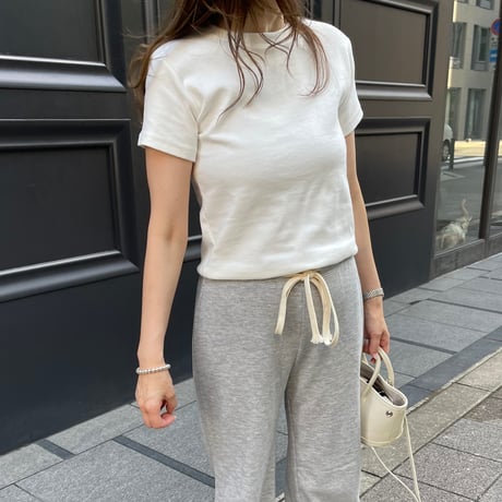 Flannel t-shirts(Ivory)
