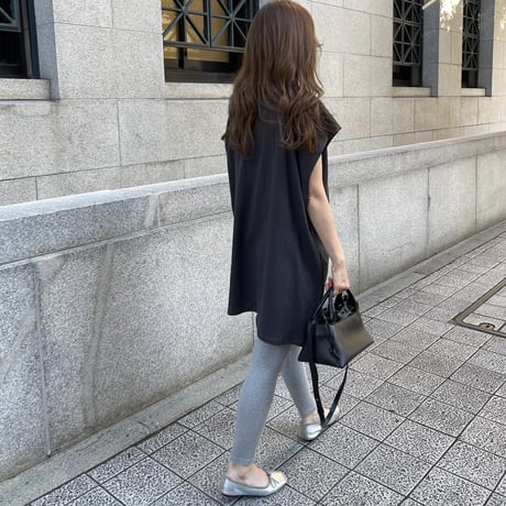 Cotton wide mini onepiece(Gray)