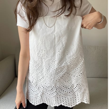 Race camisole(ｗhite)