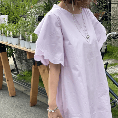 Flower sleeve long onepiece