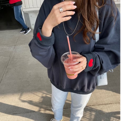 Volume sleeve sweat (Navy)