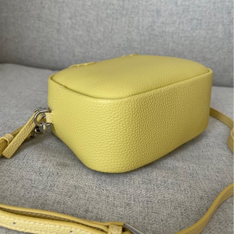 Leather mini square bag(Yellow)