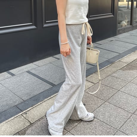 Soft flare sweat pants(Gray)