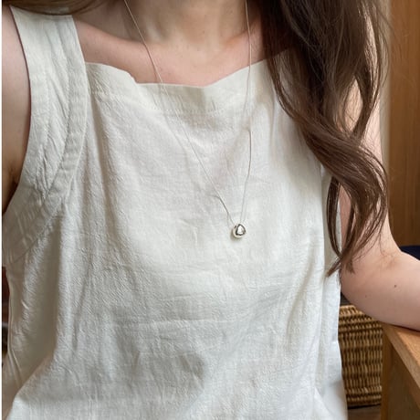 【silver925】Ball long necklace