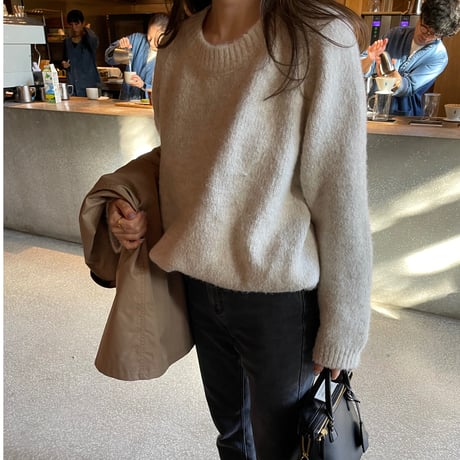 Oversize knit (Beige)