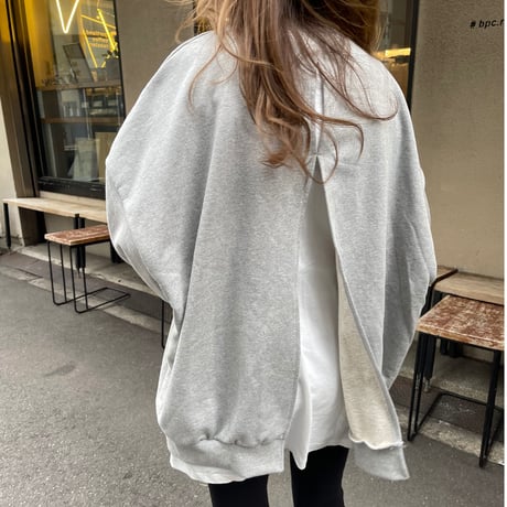 Back open sweat(Gray)