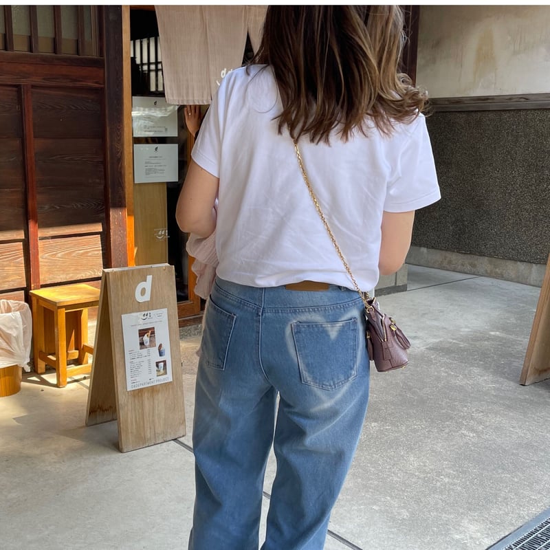 millebonheur ハートポケットストレートデニム(ピンク) デニムパンツ（ピンク/桃色系・ストレート）ファッション通販