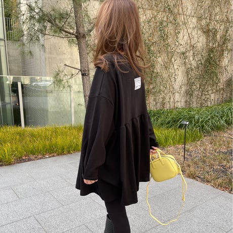 Square neck mini onepiece(Black)