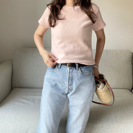 Flannel t-shirts(Pink)
