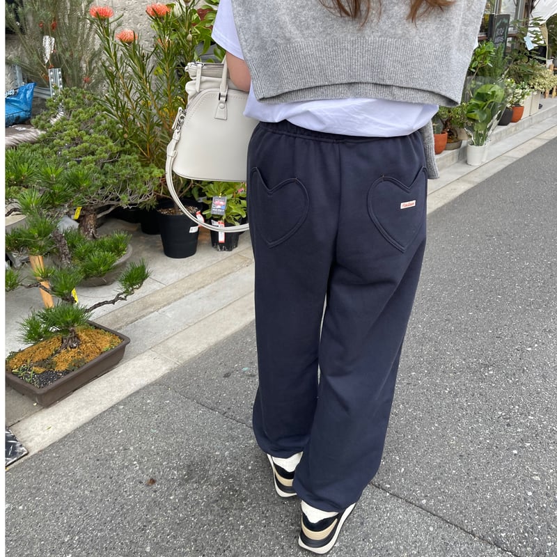 パンツ KOWGA FLARE SWEAT PANTS (NAVY) パンツ KOWGA FLARE SWEAT