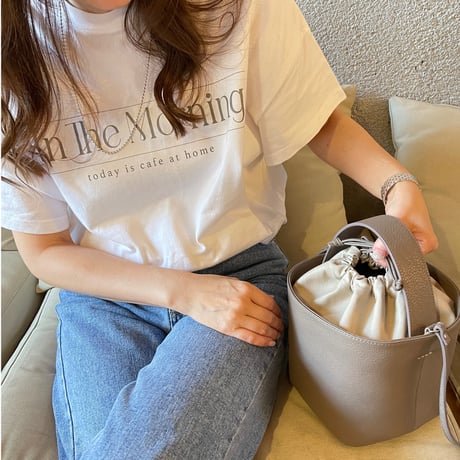 【In the morning】ORIGINAL LOGO T-SHIRTS (Greige)