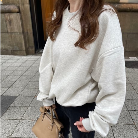 Cotton volume pullover (oatmeal)