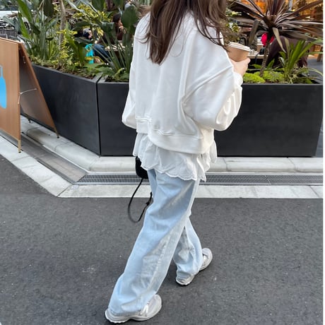 Straight wide pants