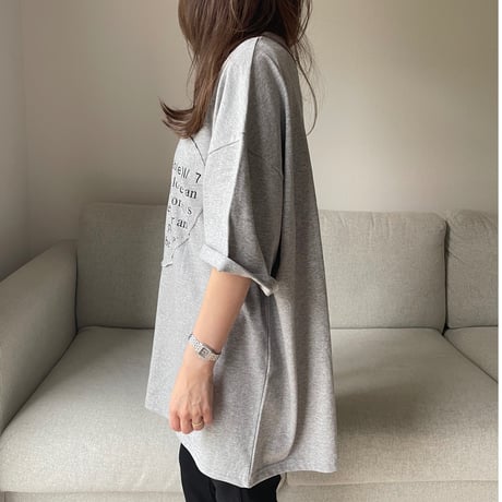Heart over t-shirts(Gray)