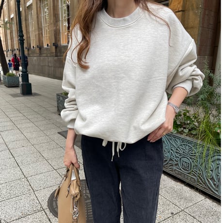 Cotton volume pullover (oatmeal)