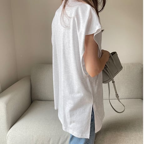 V-neck sweat vest(Light gray)