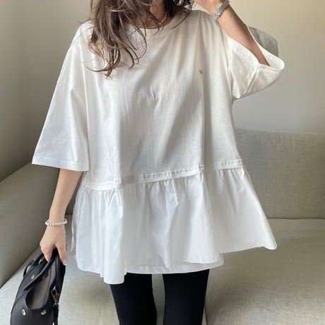 Teard flare tops(White)