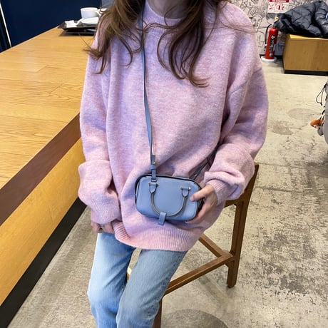 Wool long knit(Pink)