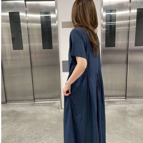 Mellow long onepiece(Navy)