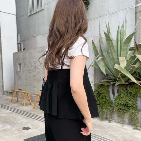 Flare camisole setup(Black)