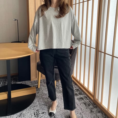 Over size long t-shirts(Gray)