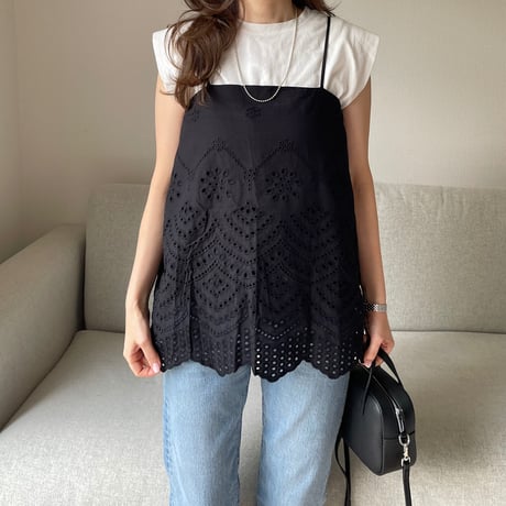 Race camisole(Black)
