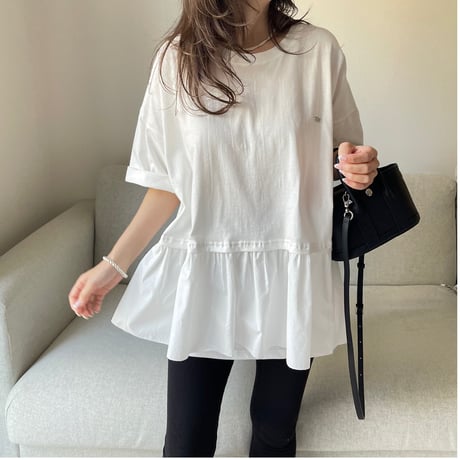 Teard flare tops(White)