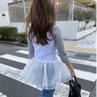 Tulle camisole(White)