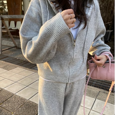 Knit foodie setup(Light gray)