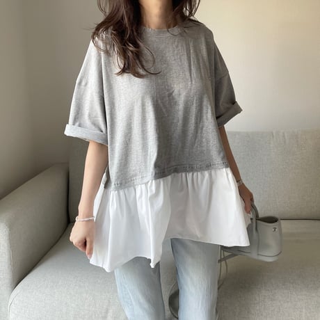Teard flare tops(Gray)