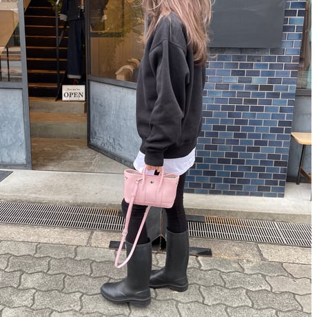 Leather mini tote bag(Pink)付属ポーチなし