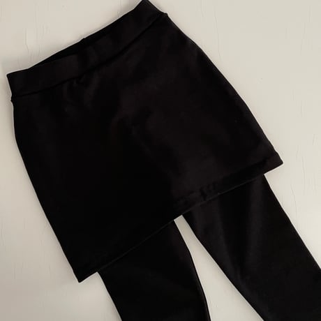 スカート付きレギンス(Black)